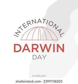 International Darwin Day of Science and Humanism background template design. Vector illustration