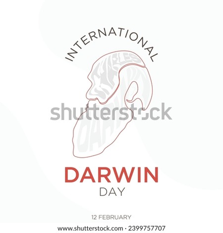 International Darwin Day of Science and Humanism background template design. Vector illustration