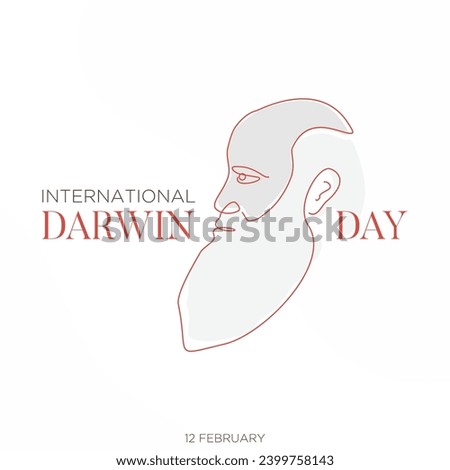 International Darwin Day of Science and Humanism background template design. Vector illustration
