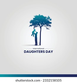 International Daughters Day. international parents day. happy daughters day. fathers day concept.