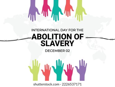 International day for the abolition of slavery celebrate on december 2