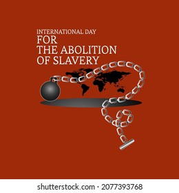 International Day Abolition Slavery Concept Illustration Stock Vector ...