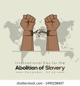 International Day for the Abolition of Slavery, Hand with Chain Handcuffs
