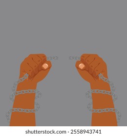 International Day for the Abolition of Slavery vector design template good for celebration usage. International Day for the Abolition of Slavery design. eps 10.