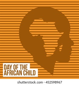 International Day of the African Child. Vector Illustration.