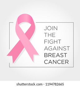 International Day Against Breast Cancer Banner. Join the Fight.