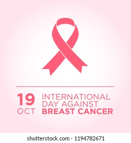 International Day Against Breast Cancer Banner. 