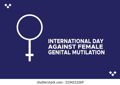 International day against female genital mutilation vector template