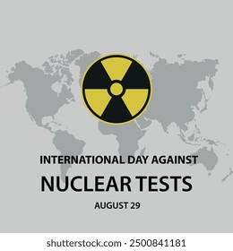 International Day Against Nuclear Tests graphic design.