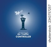 international day of the air traffic controller. air traffic controller concept. 