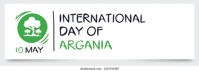 International Day of Argania, held on 10 May.
