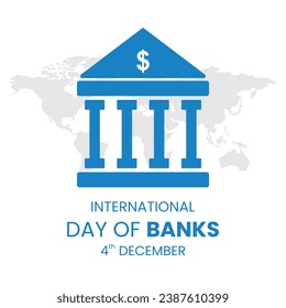 international day of banks vector logo