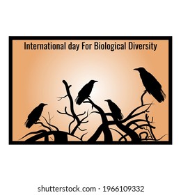 international day for biological diversity concept. illustration vector