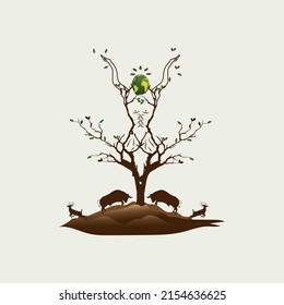 international day for biological diversity concept. web banner design. illustration vector