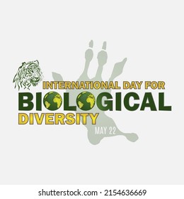 international day for biological diversity concept. web banner design. illustration vector