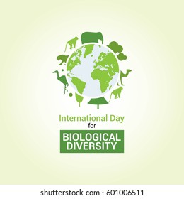International Day for Biological Diversity Vector Illustration. Suitable for Greeting Card, Poster and Banner.