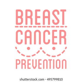 International Day of Breast Cancer Awareness. Vector badge flyer template. Symbol of hope, charity and support. Design element. Vector illustration.