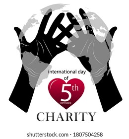International Day of Charity concept. vector illustration