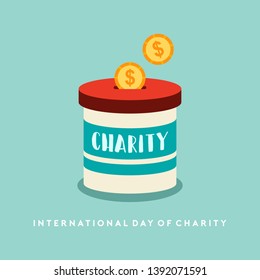 International Day of Charity Design Vector Illustration