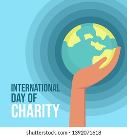 International Day of Charity Design Vector Illustration