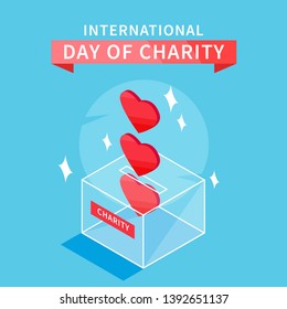 International Day of Charity Design Vector Illustration