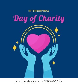 International Day of Charity Design Vector Illustration