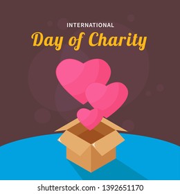 International Day of Charity Design Vector Illustration
