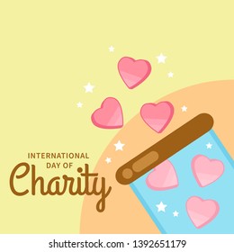 International Day of Charity Design Vector Illustration