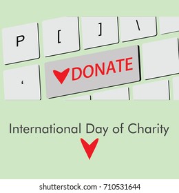 International Day of Charity Logo Vector Template Design