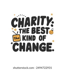 International day of charity tshirt design