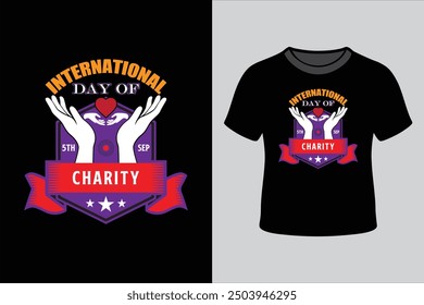 international Day of Charity T-Shirt Design