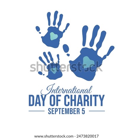 International Day of Charity vector design template good for celebration usage. charity vector illustration. vector eps 10.