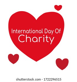 International Day of Charity Vector graphic illustration 
