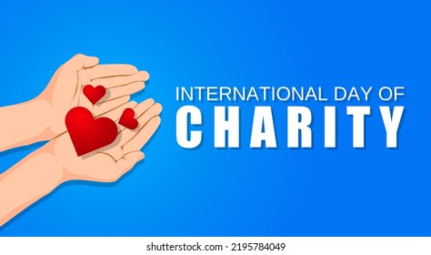 International day of Charity vector illustration. Suitable for Poster, Banners, campaign and greeting card.