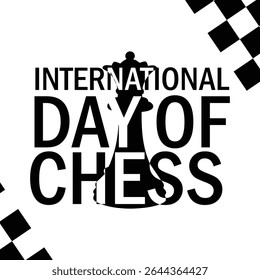 International Day of Chess with Falling Chess Squares