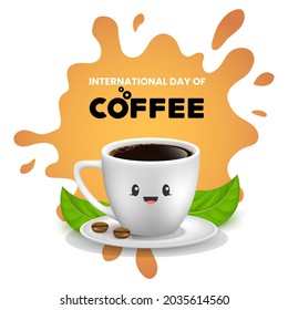 International Day of the coffee graphic banner