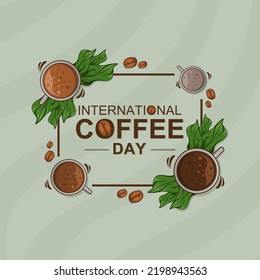 International day of coffee vector