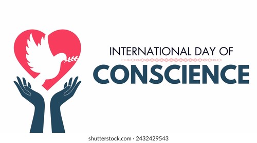 International Day of Conscience. celebration banner 