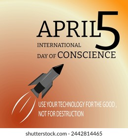 international day of conscience concept. web banner design. illustration vector