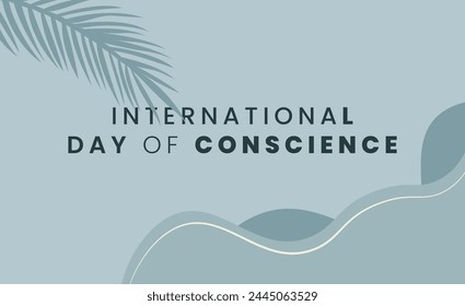 International Day of Conscience minimal design