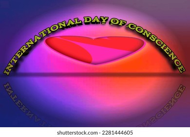 International day of conscience on 5 April.For social media, background templates, expression card posters, banners or billboards. 