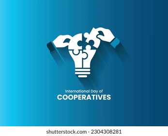 International Day of Cooperatives. Cooperation of people vector