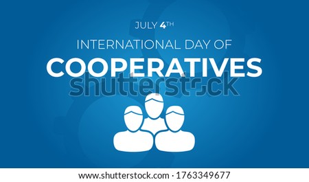International Day of Cooperatives Theme Background Illustration