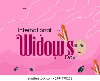 International Widow’s Day Creative Design