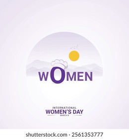 International Women’s Day. Women’s Day creative design for social media ads