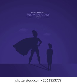 International Women’s Day. Women’s Day creative design for social media ads