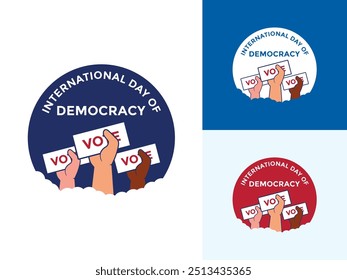 International Day Democracy celebration banner ,business brochure flyer banner design, creative unique banner poster cover social media design, Democracy logo