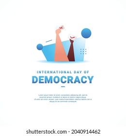 International Day Of Democracy Design Background For Greeting Moment