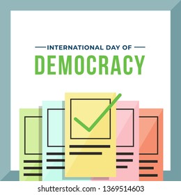 International Day of Democracy Illustration