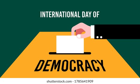 International day of democracy illustration vector. Vote illustration vector